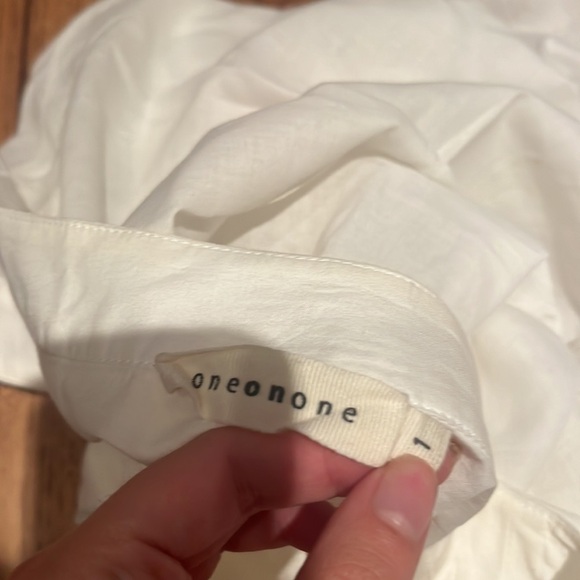 Oneonone Woman’s White Boho Dress Size 1/Small - Picture 6 of 7